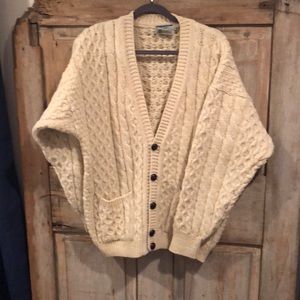 Irish Wool Knit Cardigan